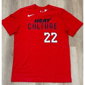 NWOT Men's Nike Miami Heat Jimmy Butler Heat Culture Tee - Medium - Red